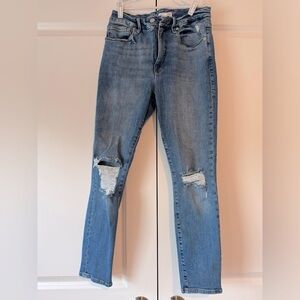Good American distressed jeans